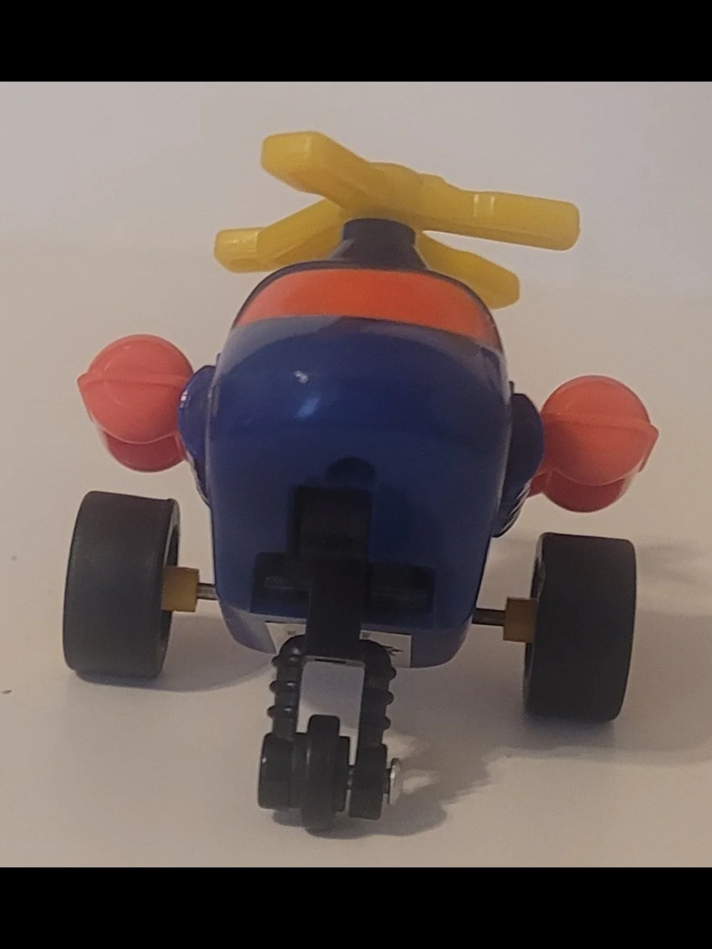 Vintage Russ Berrie Co Wind-Up Helicopter Toy UZ-1K - Tested & Works!